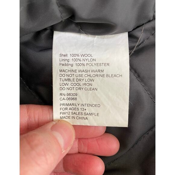 Pendleton Bonfire Women's S Gray Plaid 100% Wool Snap Front Jacket - Picture 7 of 8